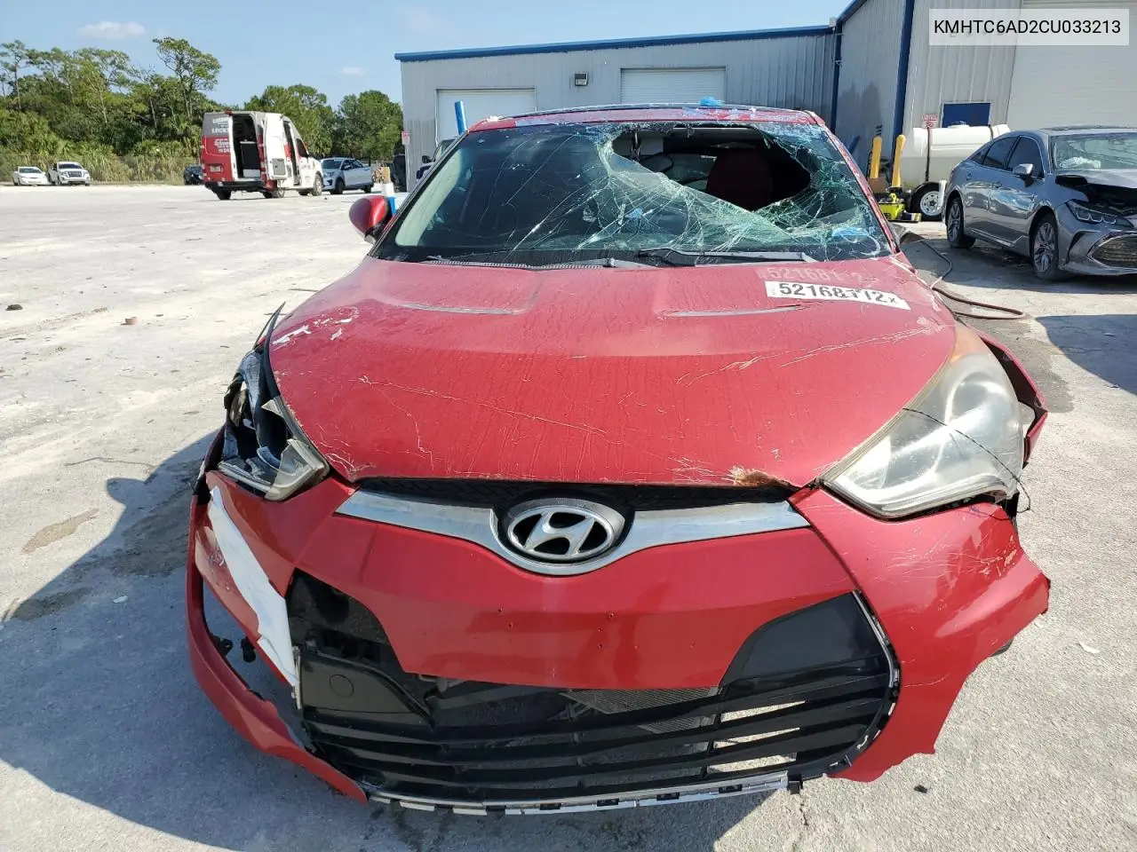 2012 Hyundai Veloster VIN: KMHTC6AD2CU033213 Lot: 52168112