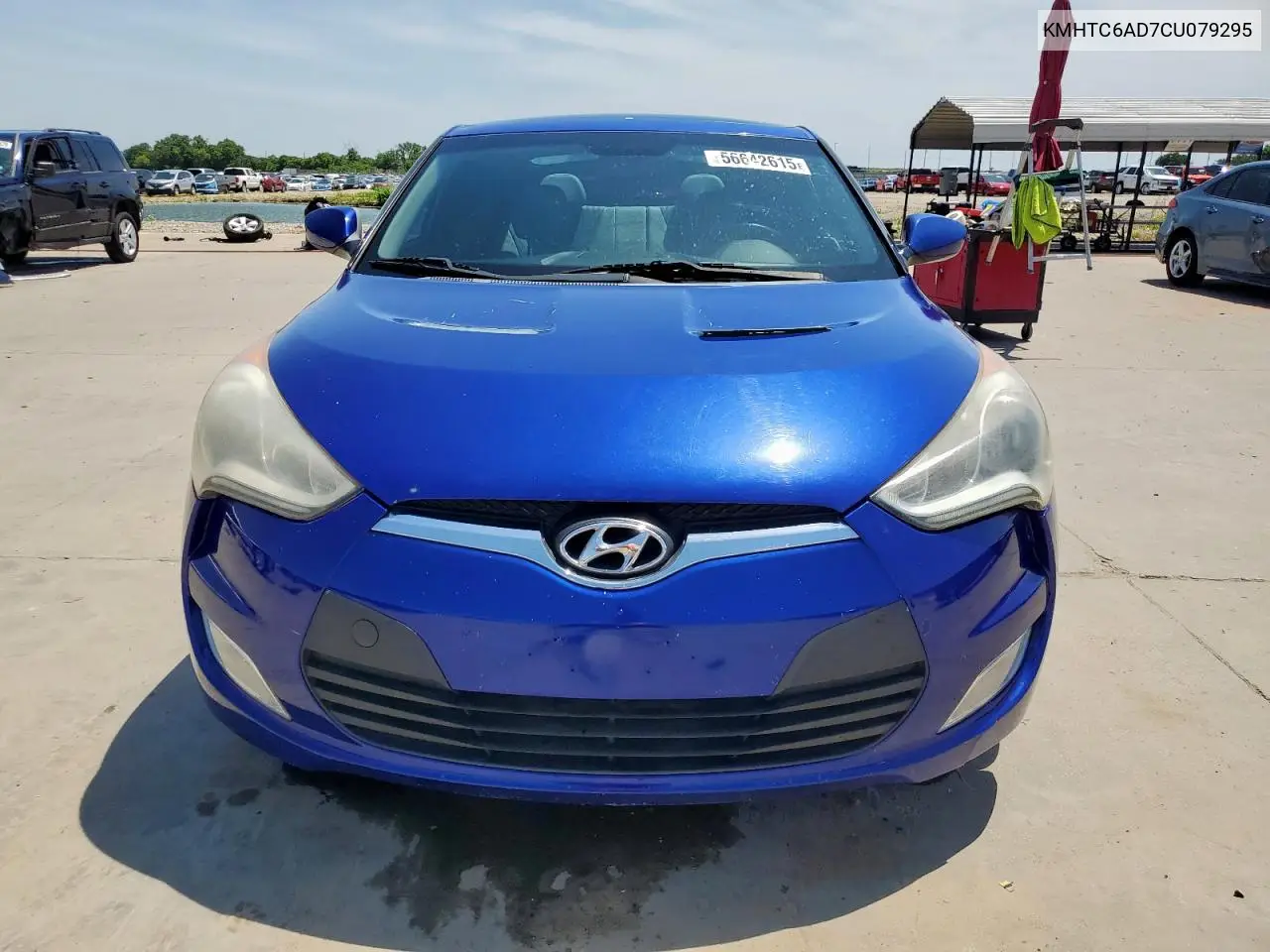 2012 Hyundai Veloster VIN: KMHTC6AD7CU079295 Lot: 56642615