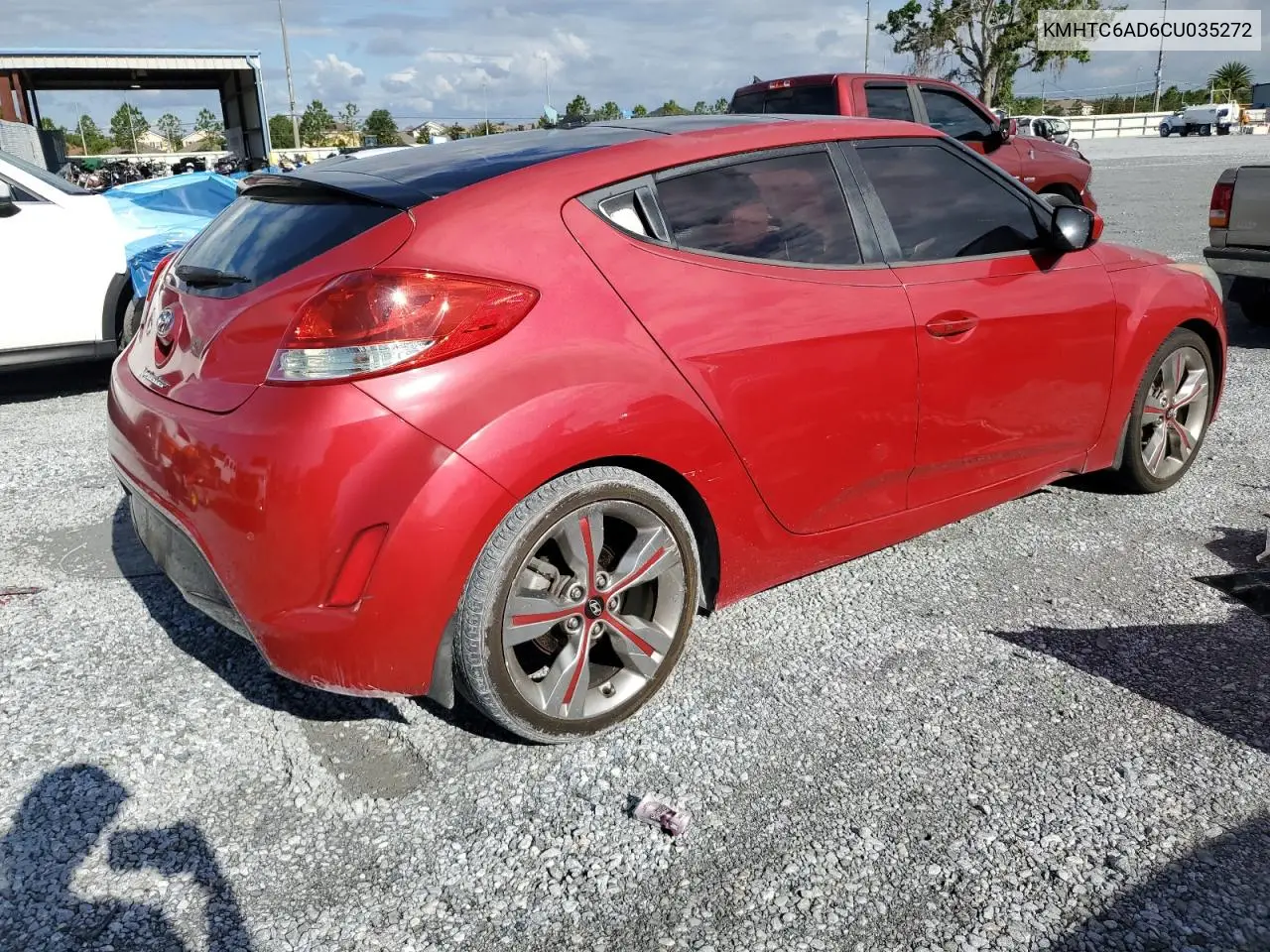 2012 Hyundai Veloster VIN: KMHTC6AD6CU035272 Lot: 56952535