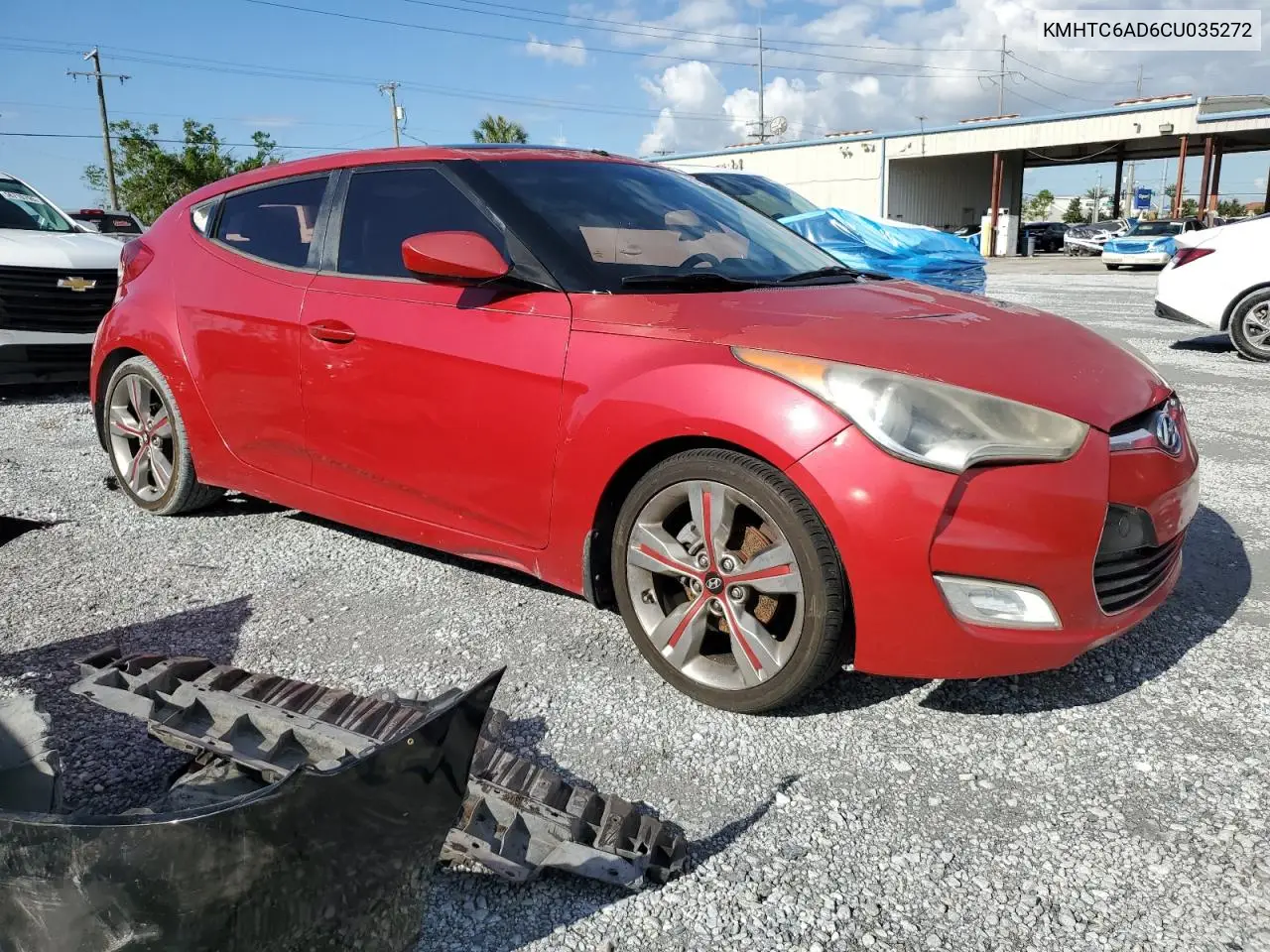 2012 Hyundai Veloster VIN: KMHTC6AD6CU035272 Lot: 56952535