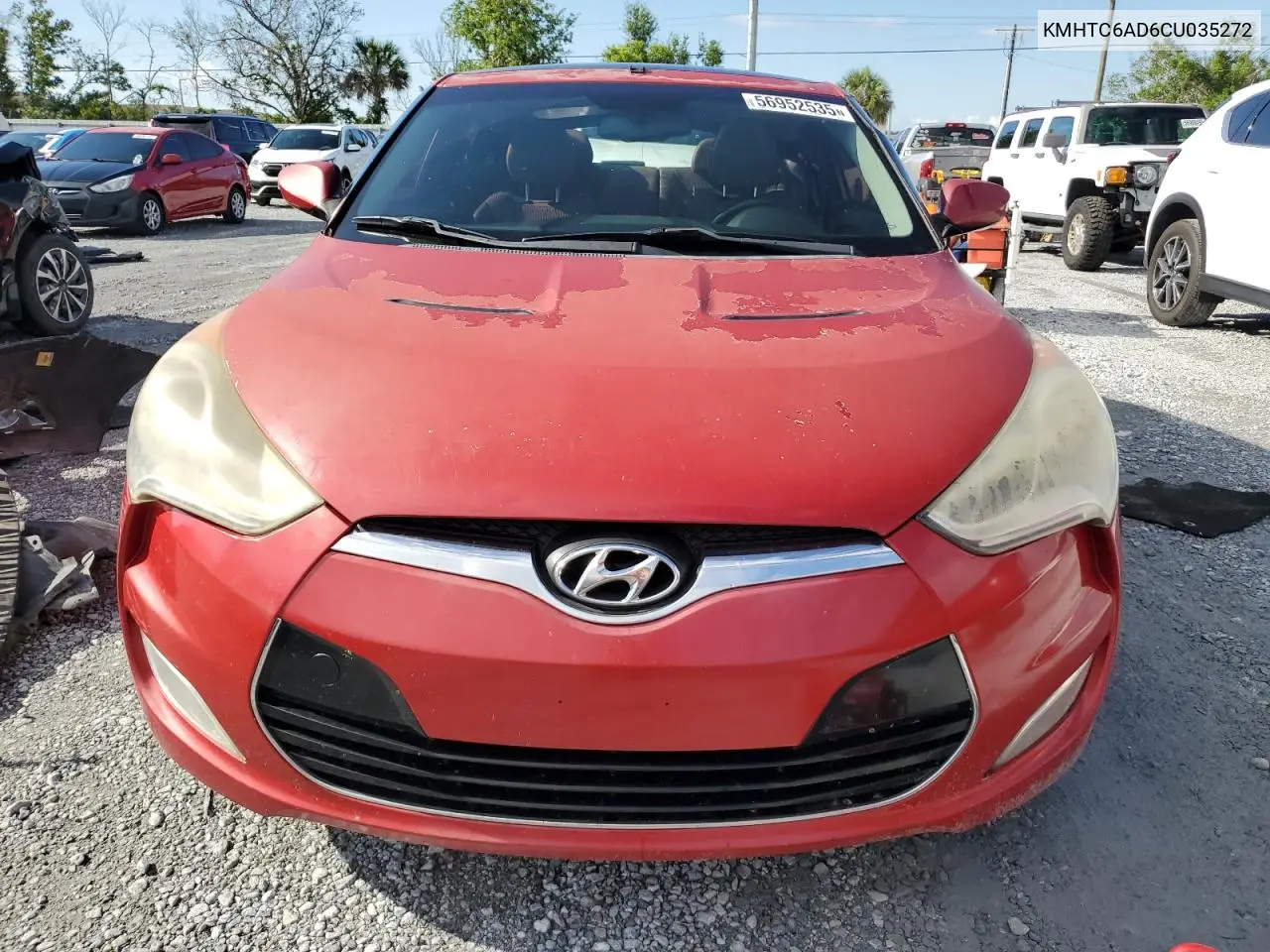 2012 Hyundai Veloster VIN: KMHTC6AD6CU035272 Lot: 56952535