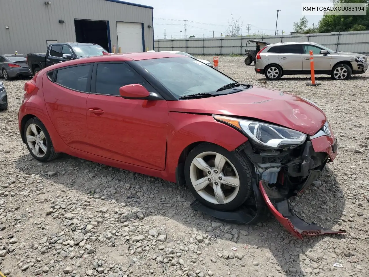 2012 Hyundai Veloster VIN: KMHTC6ADXCU083194 Lot: 64107495