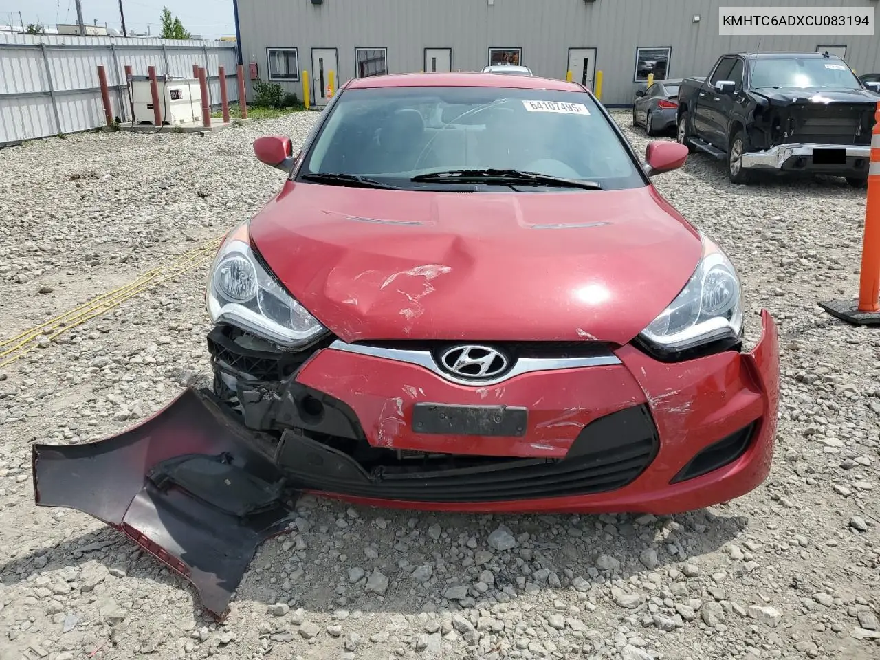 2012 Hyundai Veloster VIN: KMHTC6ADXCU083194 Lot: 64107495