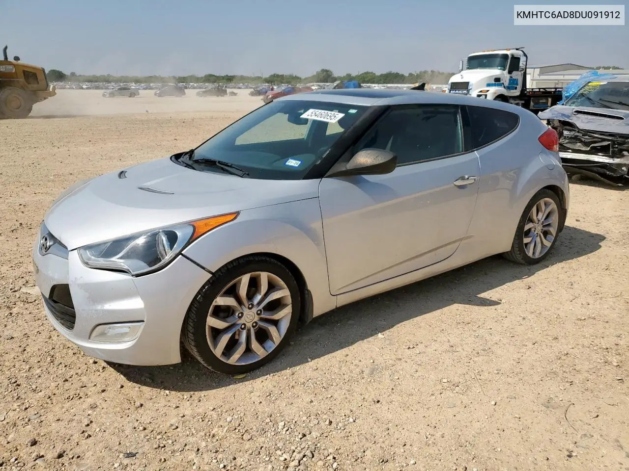 2013 Hyundai Veloster VIN: KMHTC6AD8DU091912 Lot: 55460695