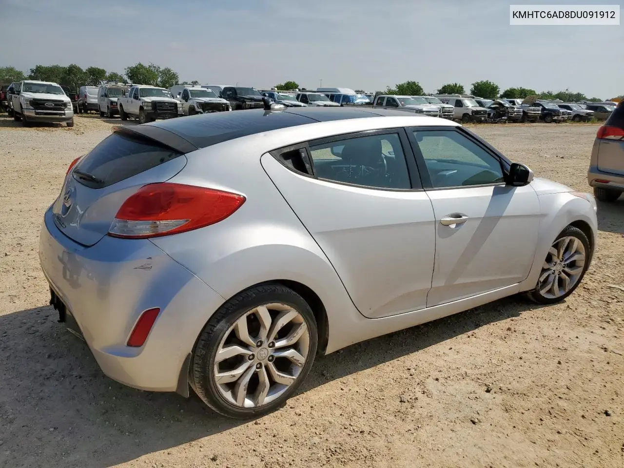 2013 Hyundai Veloster VIN: KMHTC6AD8DU091912 Lot: 55460695
