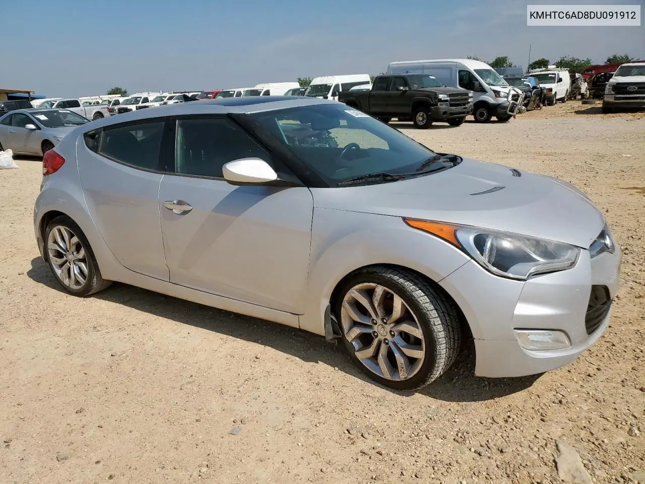 2013 Hyundai Veloster VIN: KMHTC6AD8DU091912 Lot: 55460695