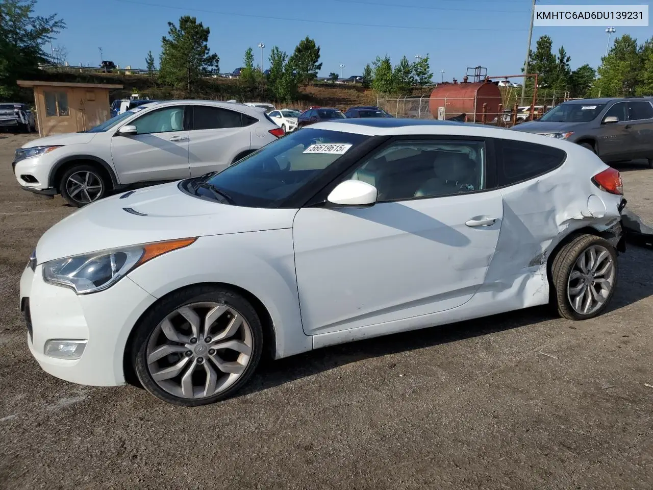 2013 Hyundai Veloster VIN: KMHTC6AD6DU139231 Lot: 56619615