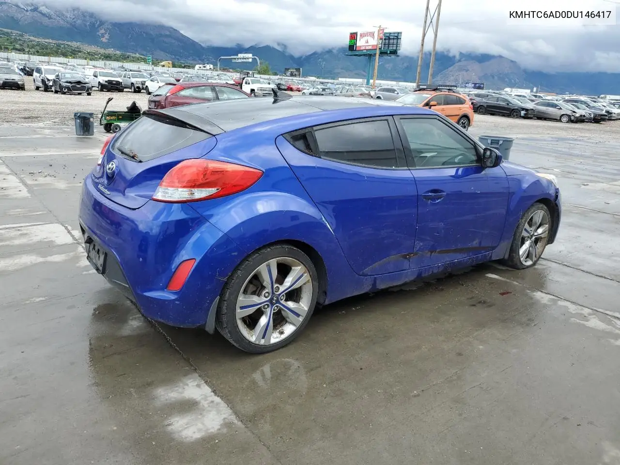 2013 Hyundai Veloster VIN: KMHTC6AD0DU146417 Lot: 56939695