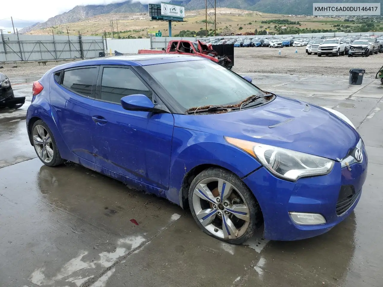 2013 Hyundai Veloster VIN: KMHTC6AD0DU146417 Lot: 56939695
