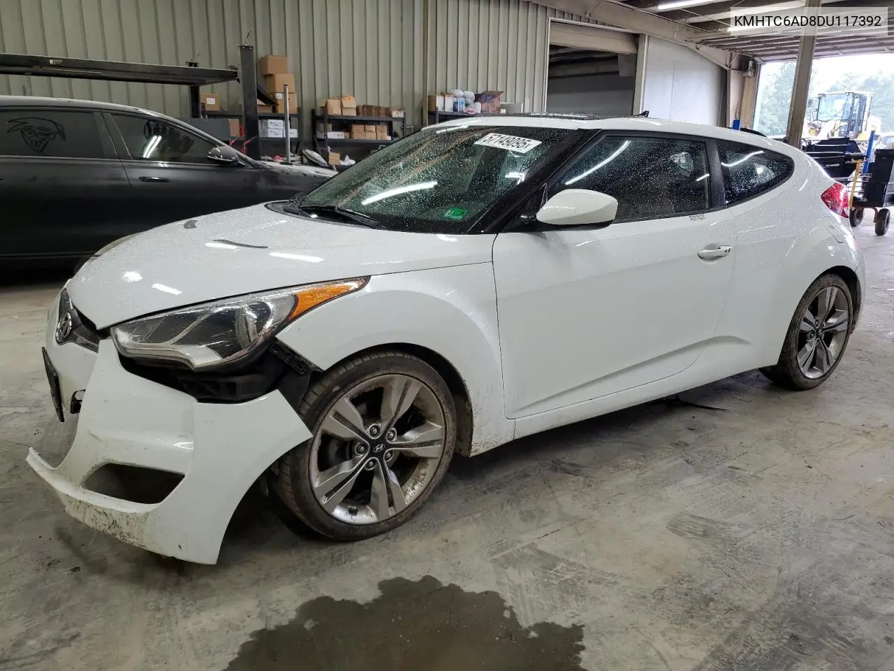 2013 Hyundai Veloster VIN: KMHTC6AD8DU117392 Lot: 57149095