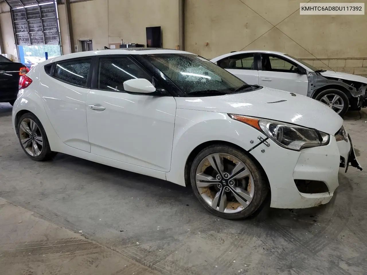 2013 Hyundai Veloster VIN: KMHTC6AD8DU117392 Lot: 57149095