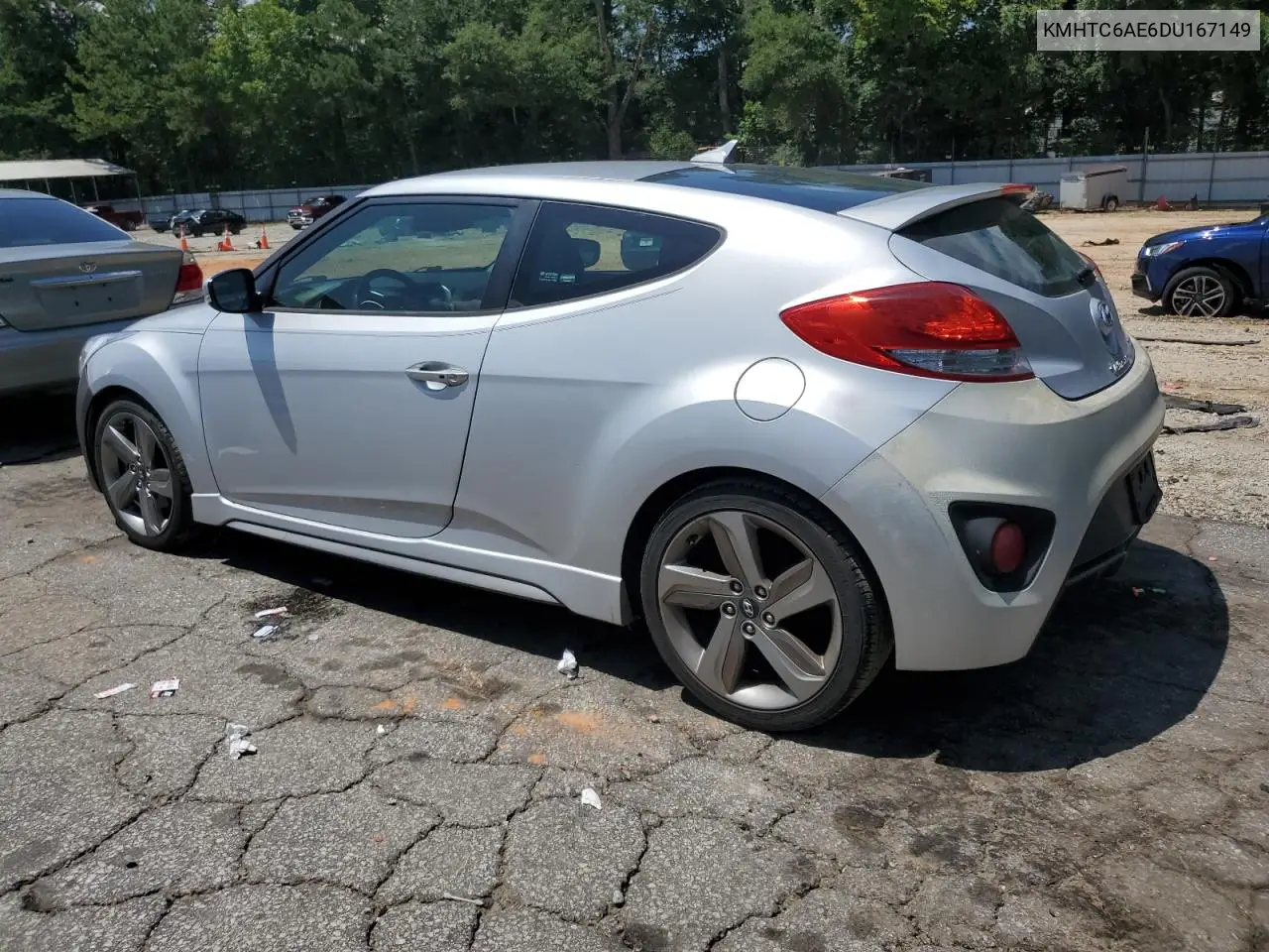 2013 Hyundai Veloster Turbo VIN: KMHTC6AE6DU167149 Lot: 65354395