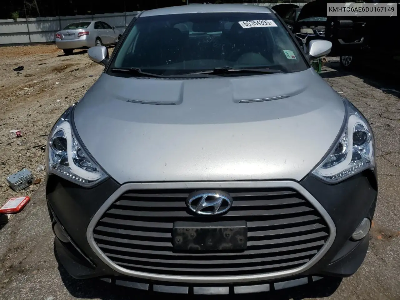 2013 Hyundai Veloster Turbo VIN: KMHTC6AE6DU167149 Lot: 65354395