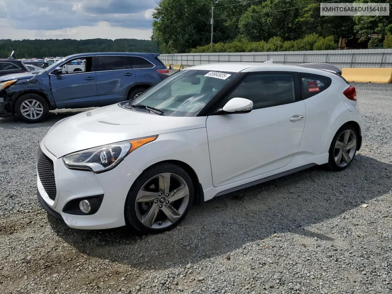 2013 Hyundai Veloster Turbo VIN: KMHTC6AE6DU156488 Lot: 65964925