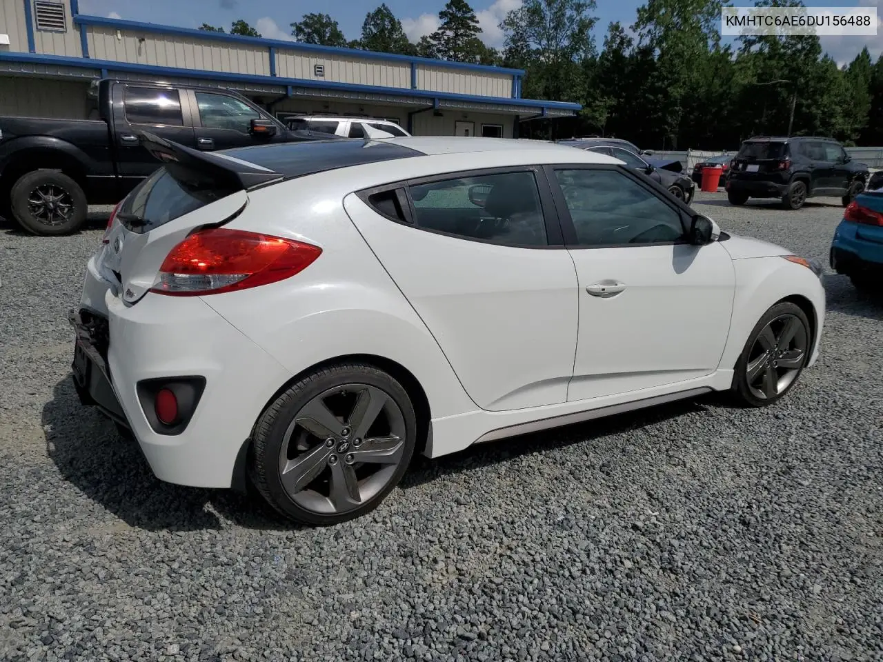2013 Hyundai Veloster Turbo VIN: KMHTC6AE6DU156488 Lot: 65964925