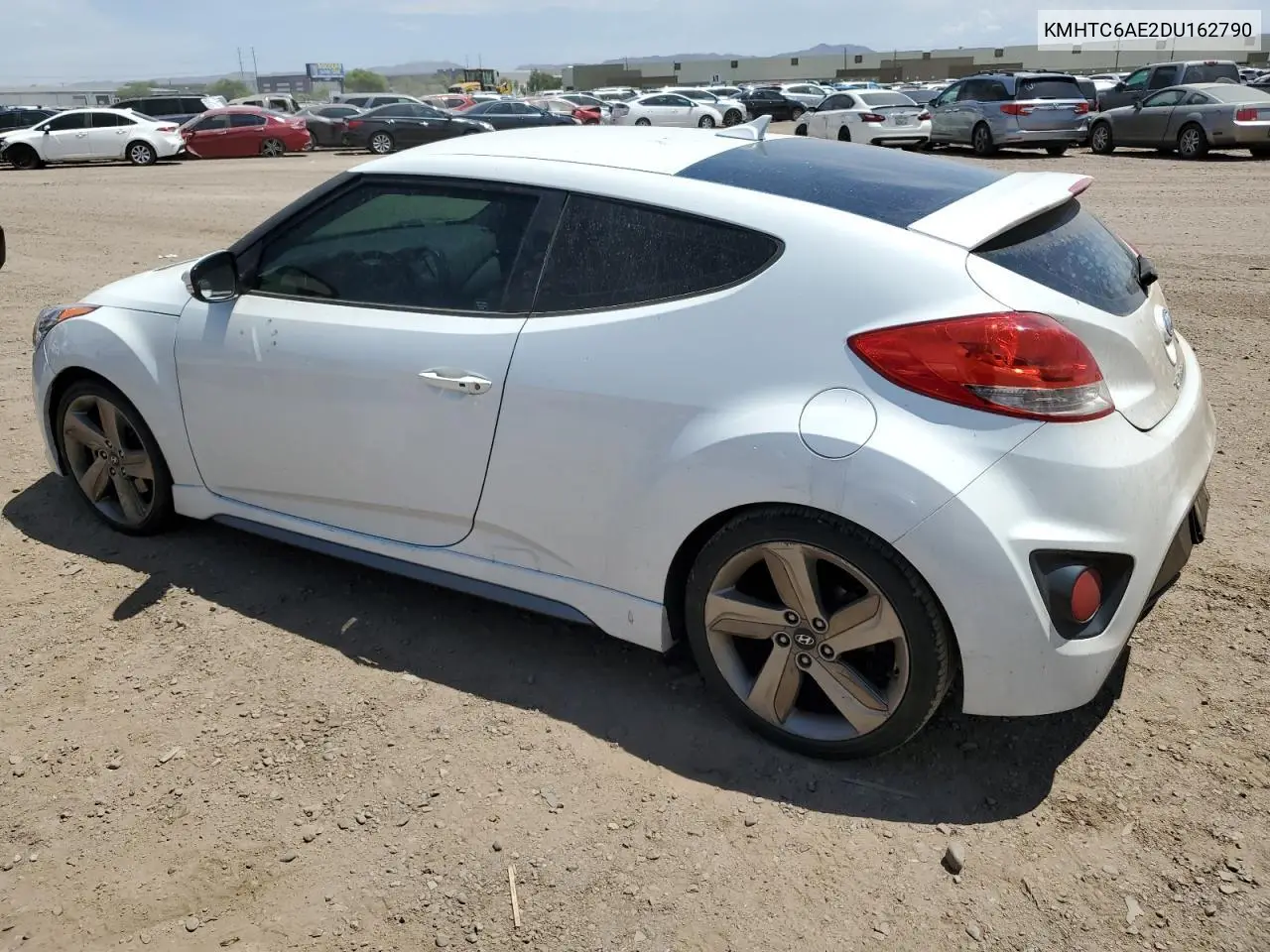 2013 Hyundai Veloster Turbo VIN: KMHTC6AE2DU162790 Lot: 66404685