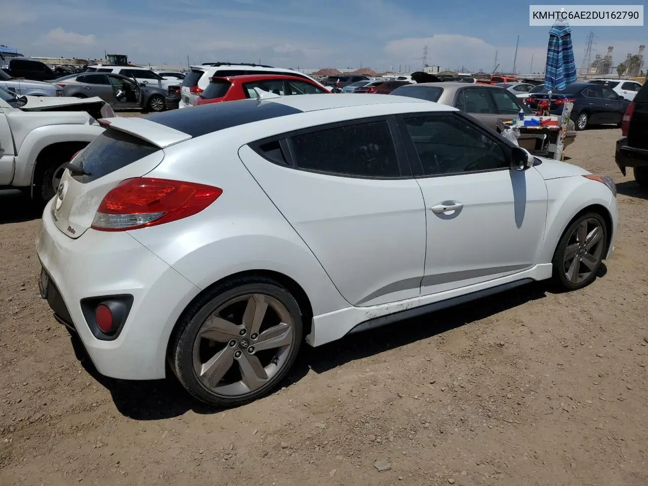 2013 Hyundai Veloster Turbo VIN: KMHTC6AE2DU162790 Lot: 66404685