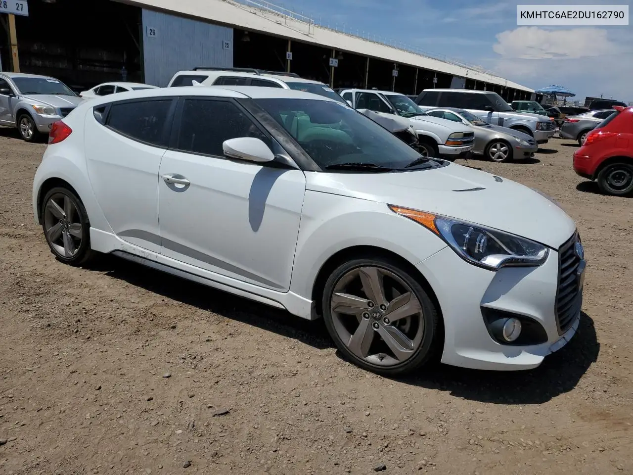 2013 Hyundai Veloster Turbo VIN: KMHTC6AE2DU162790 Lot: 66404685