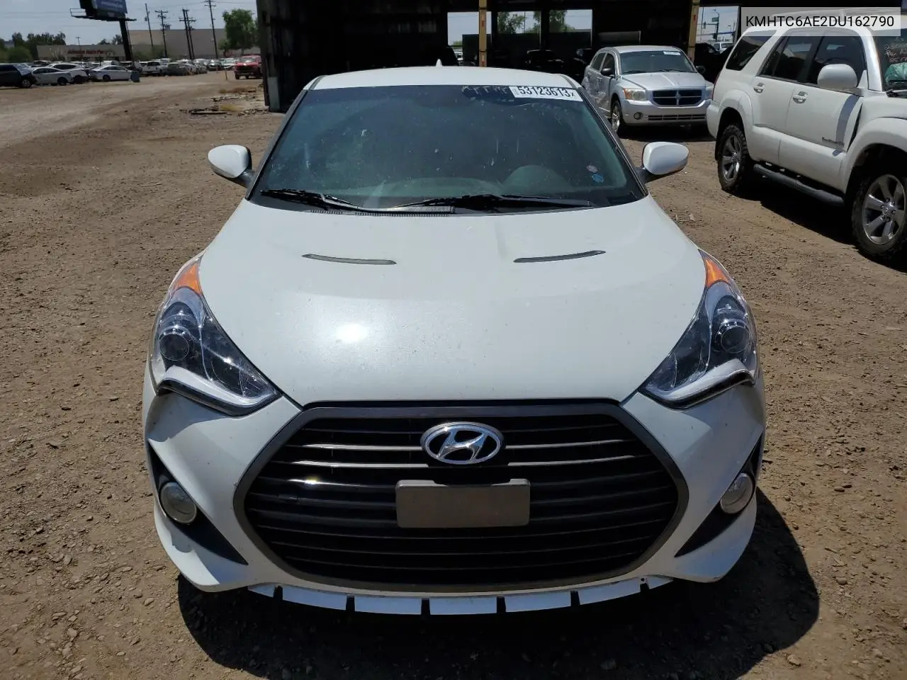 2013 Hyundai Veloster Turbo VIN: KMHTC6AE2DU162790 Lot: 66404685