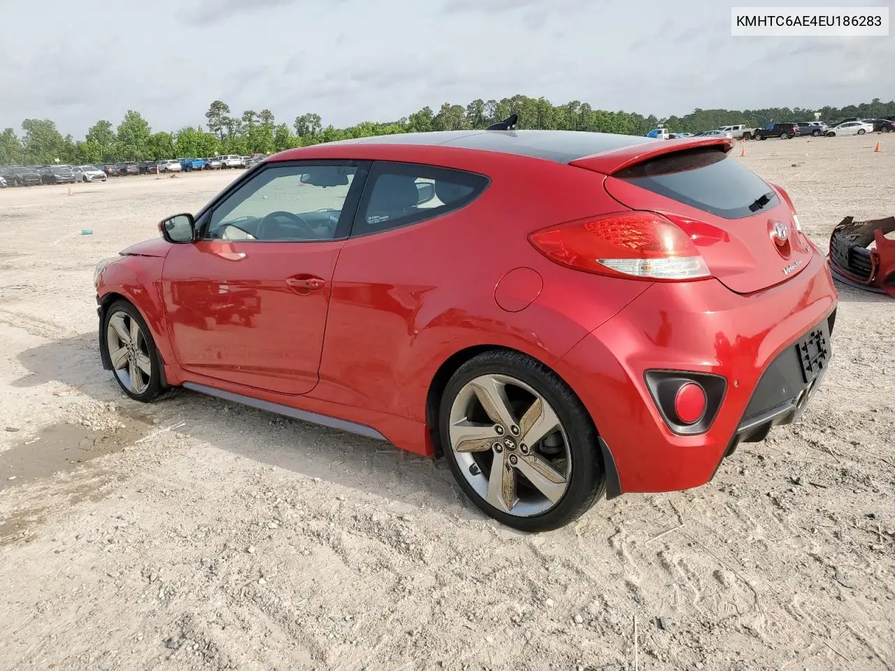 2014 Hyundai Veloster Turbo VIN: KMHTC6AE4EU186283 Lot: 56411345