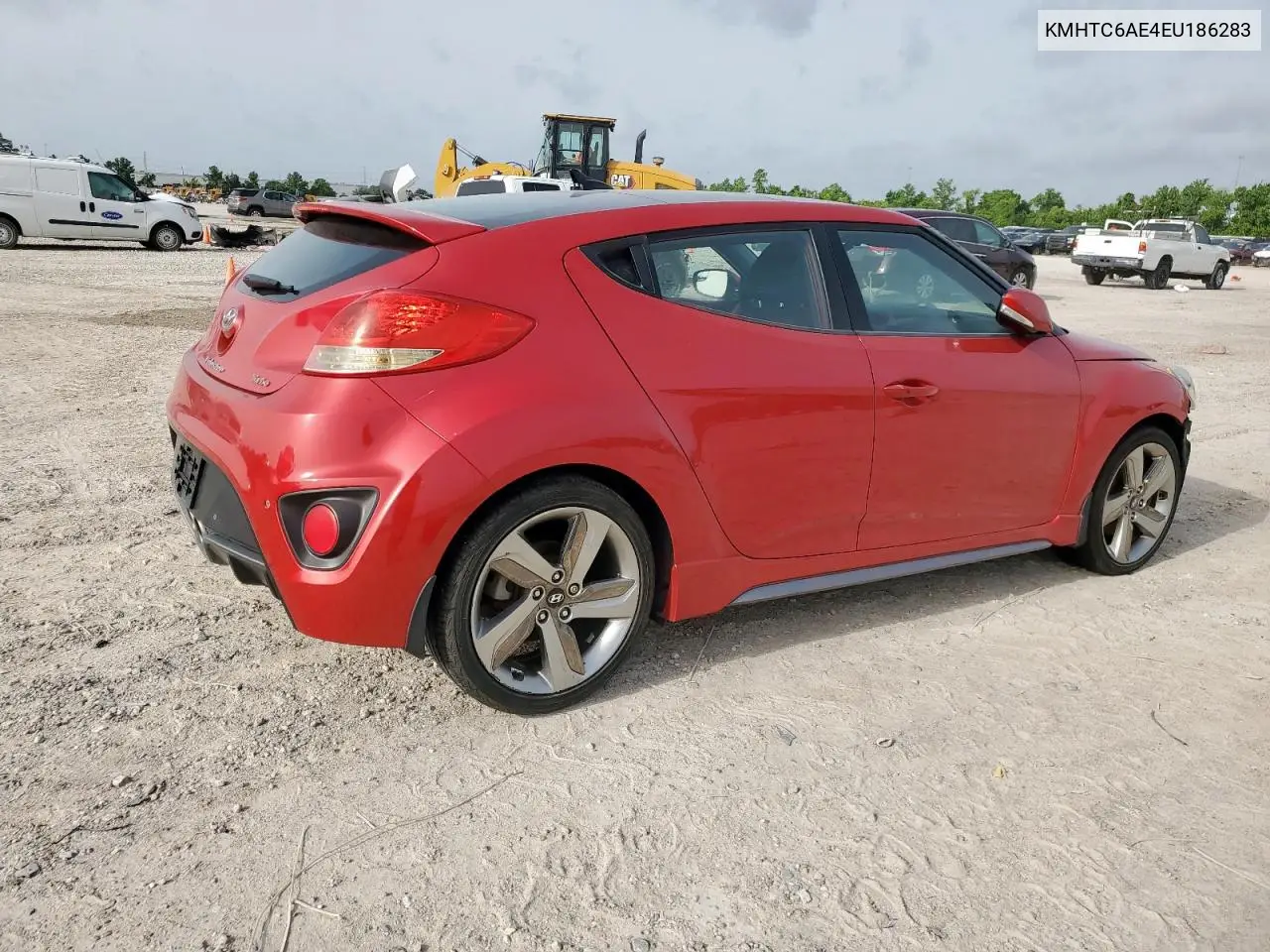 2014 Hyundai Veloster Turbo VIN: KMHTC6AE4EU186283 Lot: 56411345