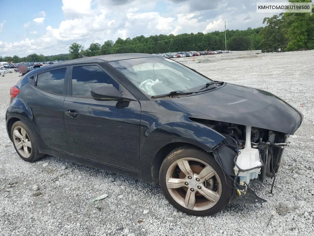 2014 Hyundai Veloster VIN: KMHTC6AD3EU198500 Lot: 56943915