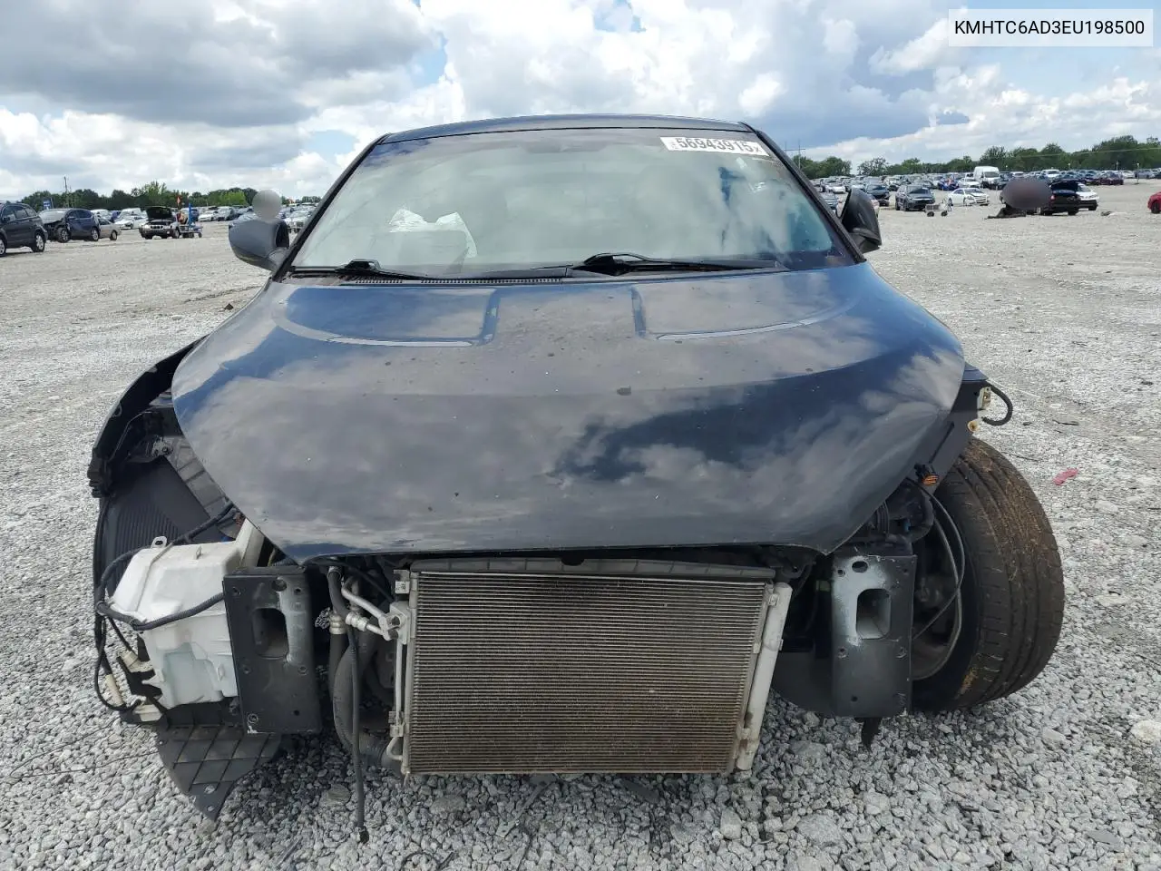 2014 Hyundai Veloster VIN: KMHTC6AD3EU198500 Lot: 56943915