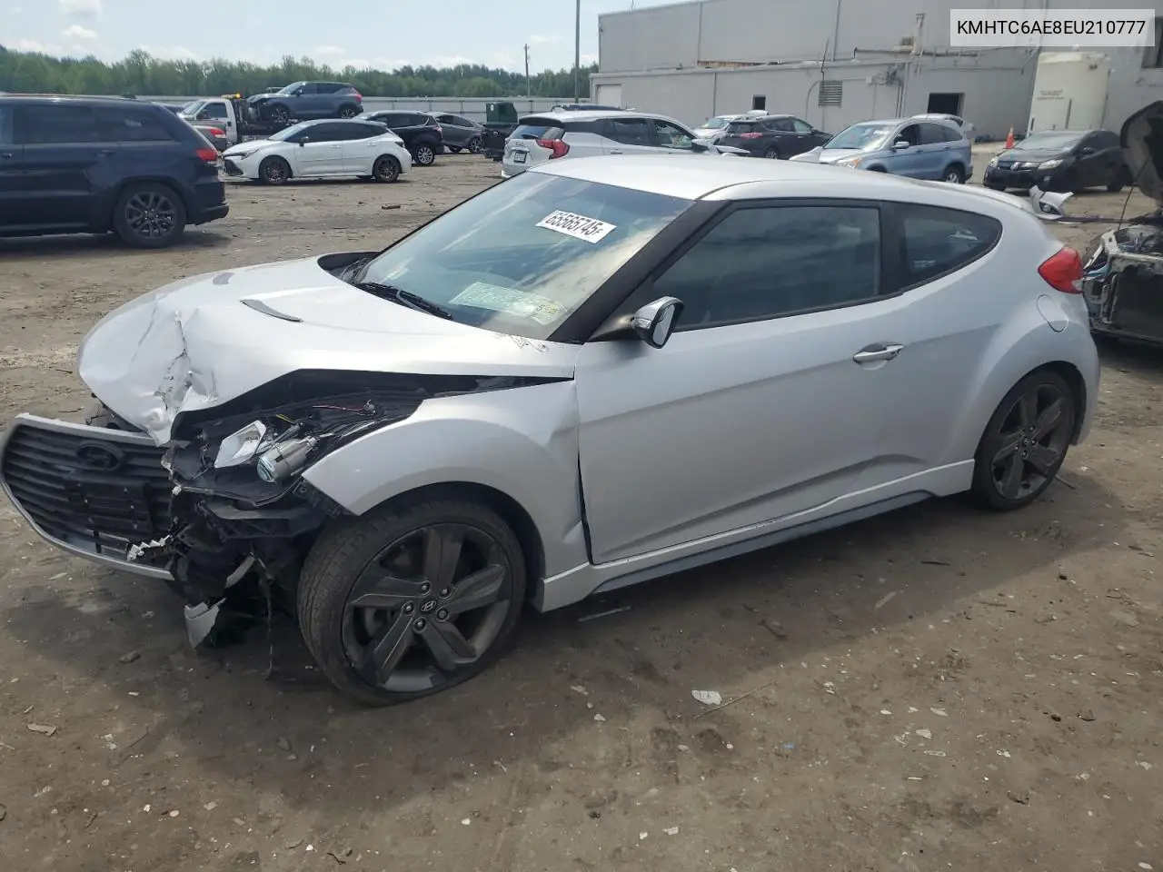 2014 Hyundai Veloster Turbo VIN: KMHTC6AE8EU210777 Lot: 65565745