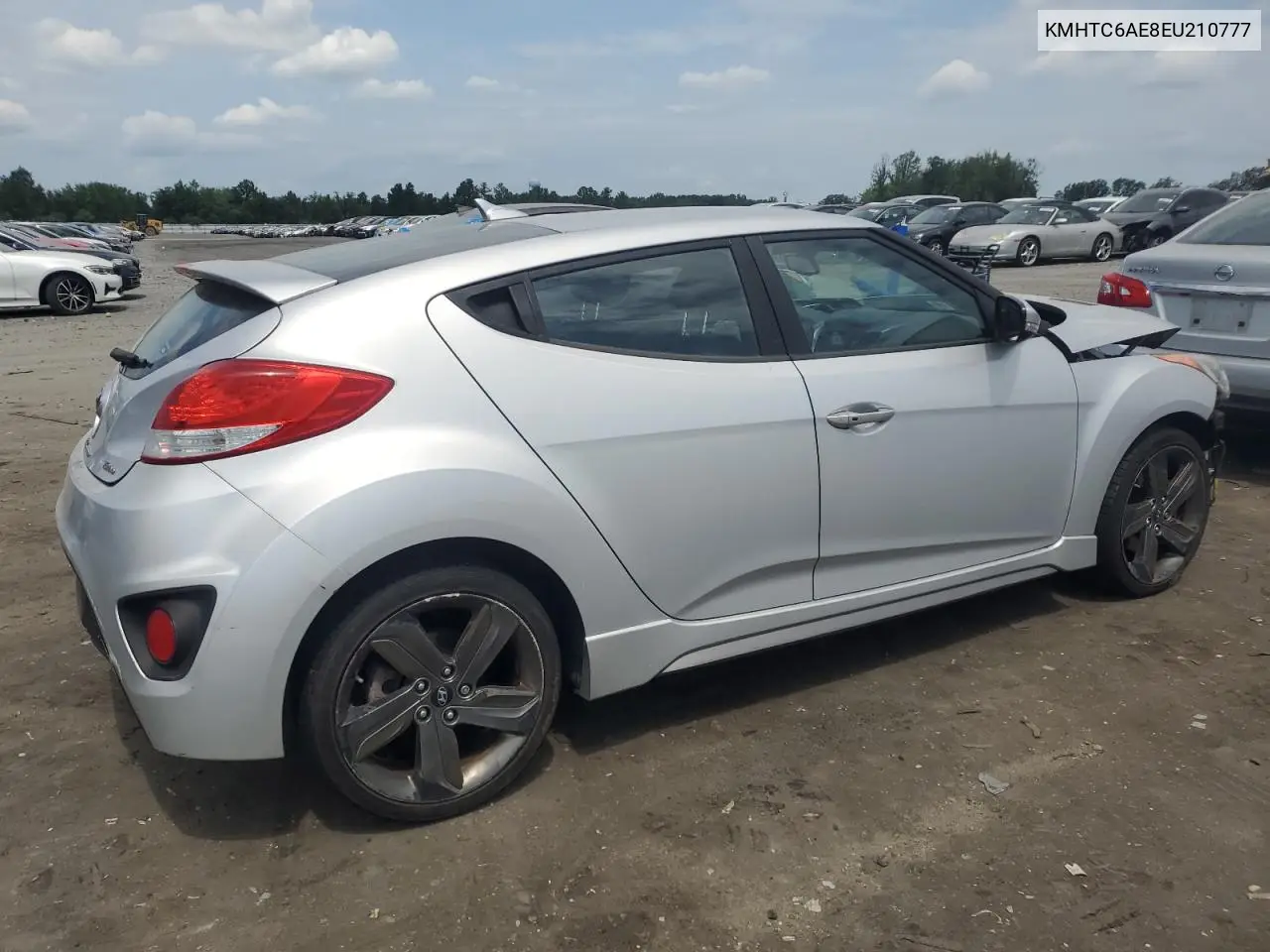2014 Hyundai Veloster Turbo VIN: KMHTC6AE8EU210777 Lot: 65565745