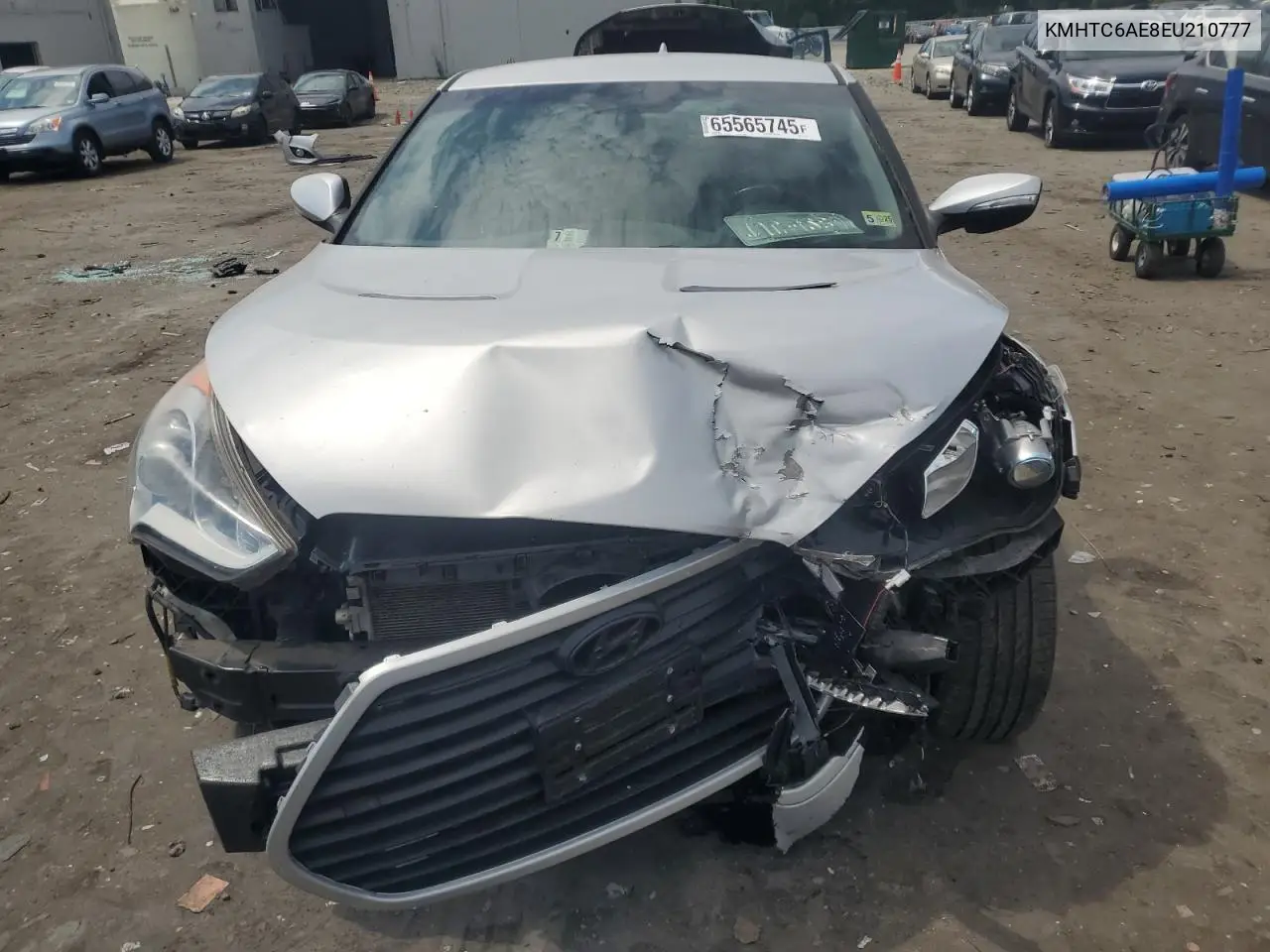 2014 Hyundai Veloster Turbo VIN: KMHTC6AE8EU210777 Lot: 65565745