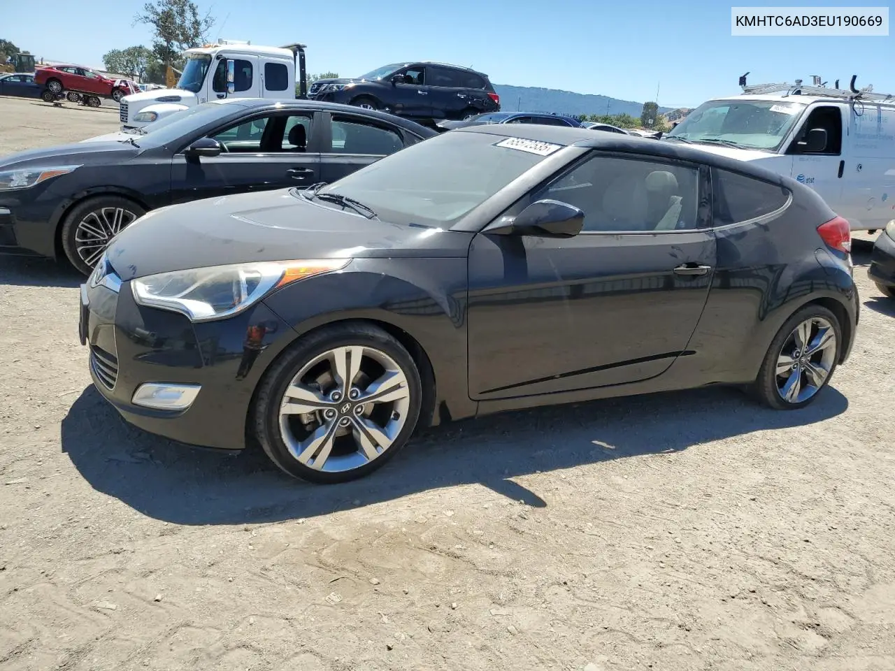 2014 Hyundai Veloster VIN: KMHTC6AD3EU190669 Lot: 65572535