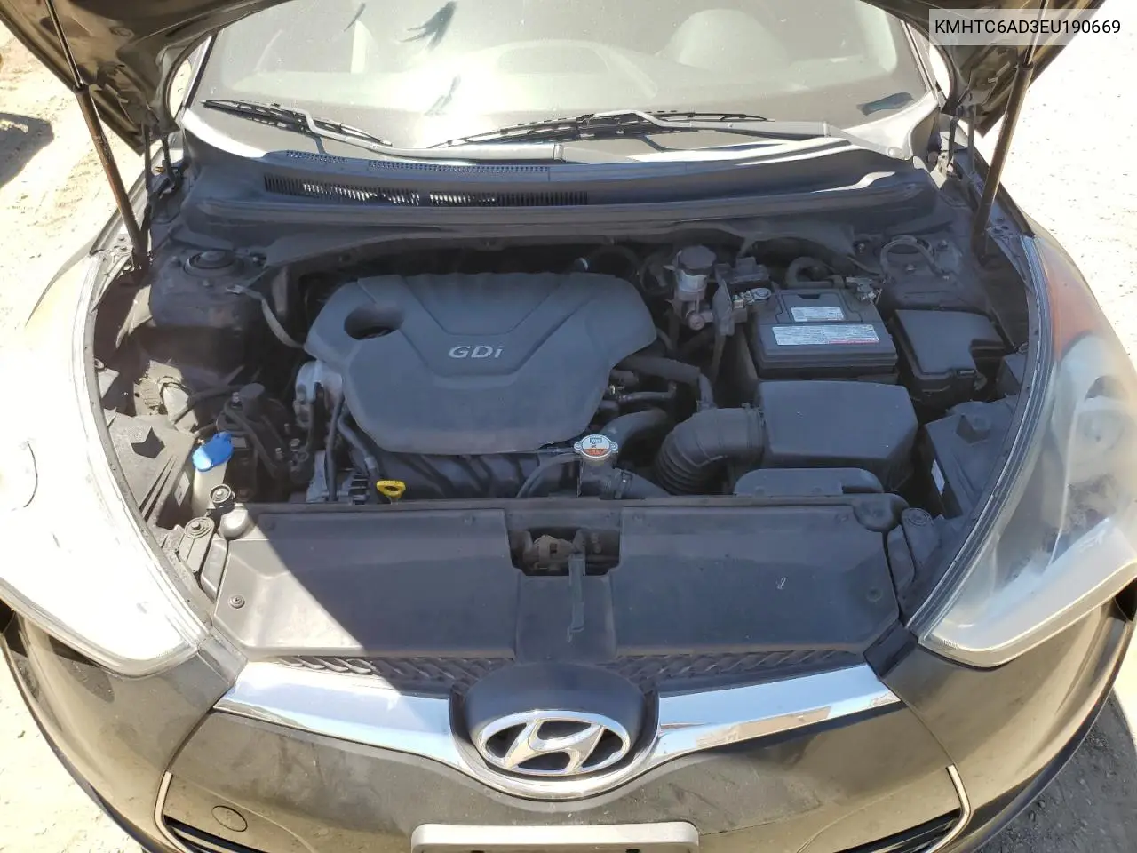 2014 Hyundai Veloster VIN: KMHTC6AD3EU190669 Lot: 65572535