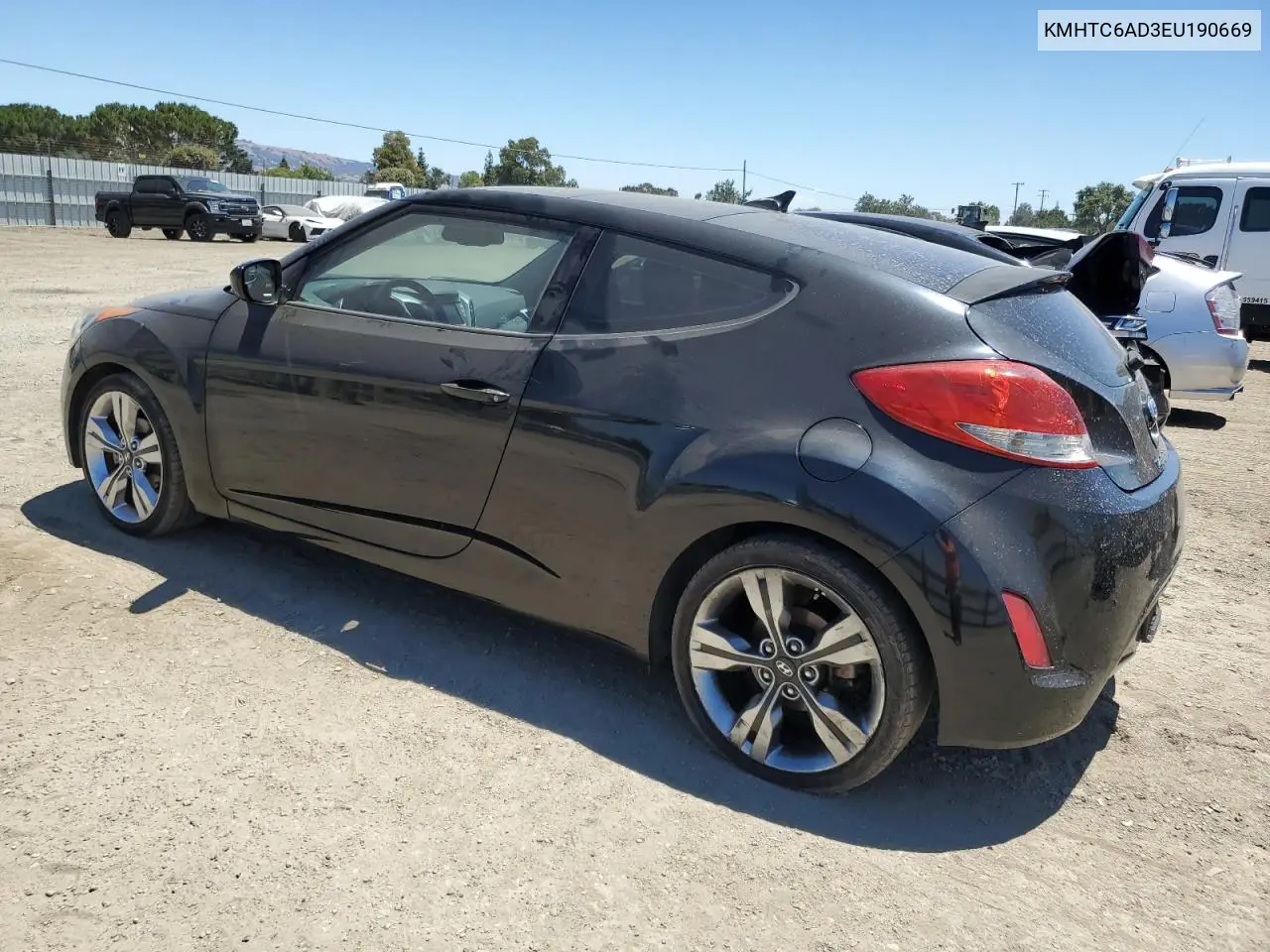 2014 Hyundai Veloster VIN: KMHTC6AD3EU190669 Lot: 65572535