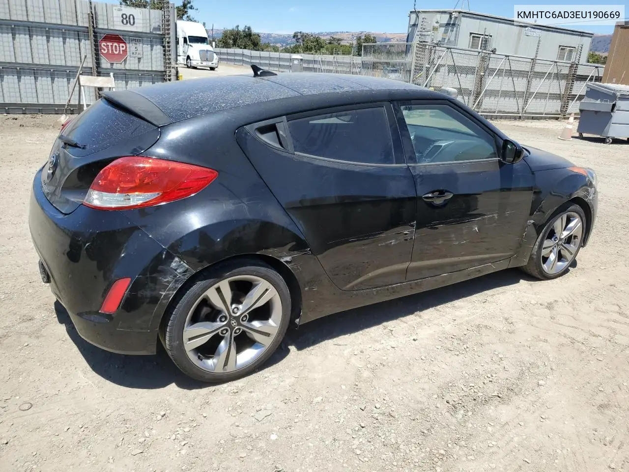 2014 Hyundai Veloster VIN: KMHTC6AD3EU190669 Lot: 65572535