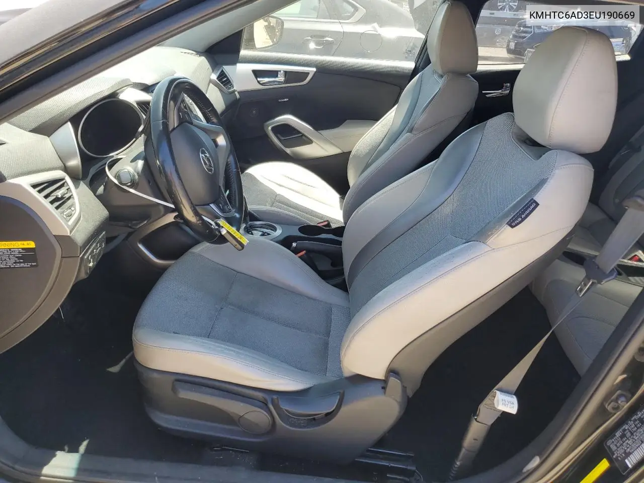 2014 Hyundai Veloster VIN: KMHTC6AD3EU190669 Lot: 65572535