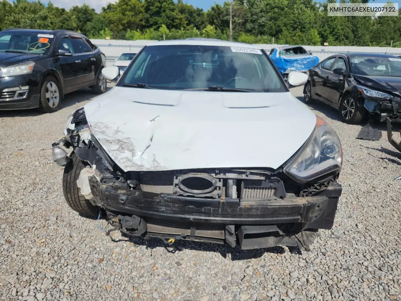 2014 Hyundai Veloster Turbo VIN: KMHTC6AEXEU207122 Lot: 65622345