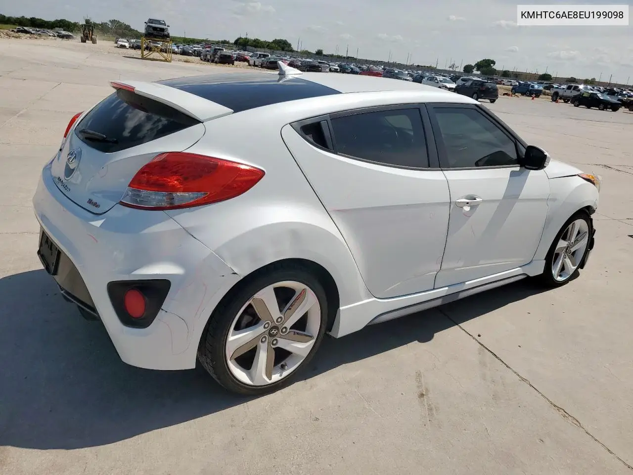 2014 Hyundai Veloster Turbo VIN: KMHTC6AE8EU199098 Lot: 65808875