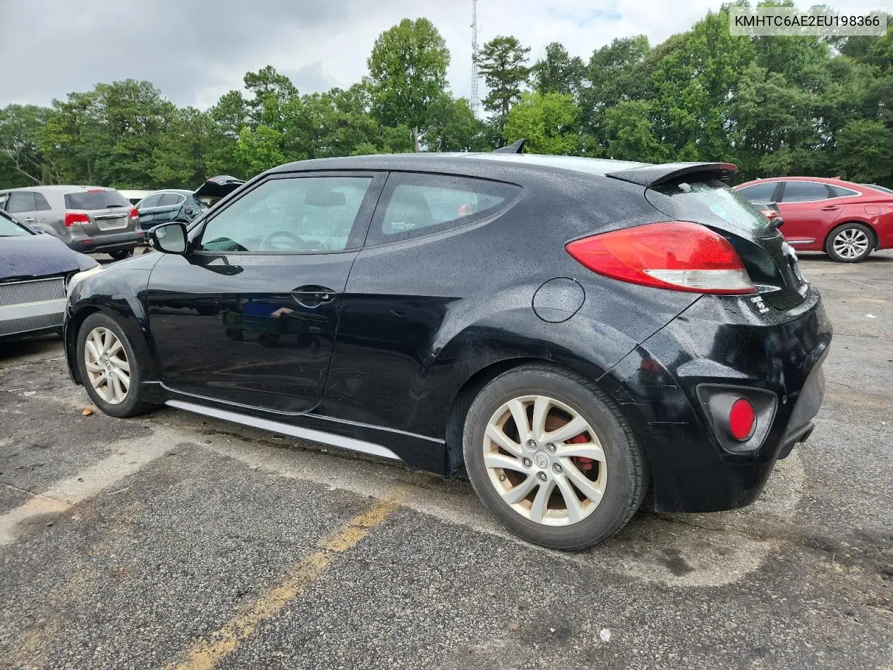 2014 Hyundai Veloster Turbo VIN: KMHTC6AE2EU198366 Lot: 66108725