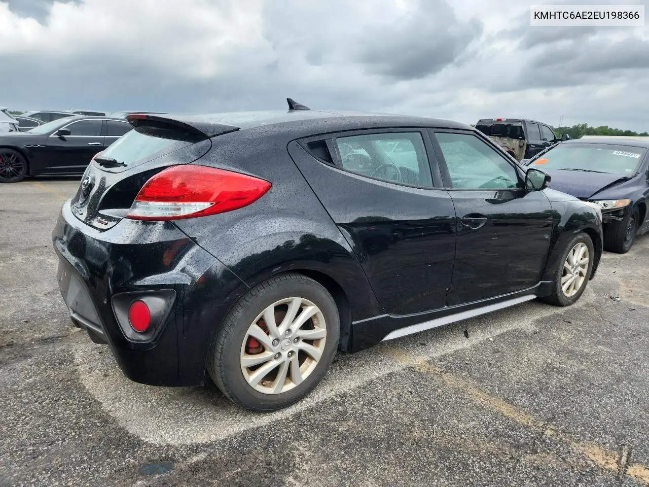 2014 Hyundai Veloster Turbo VIN: KMHTC6AE2EU198366 Lot: 66108725