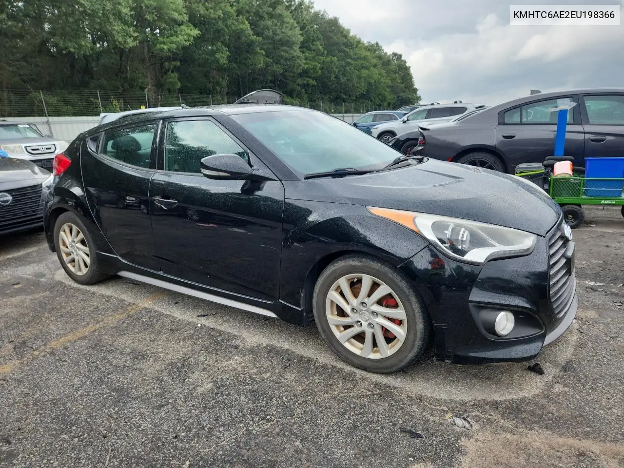 2014 Hyundai Veloster Turbo VIN: KMHTC6AE2EU198366 Lot: 66108725