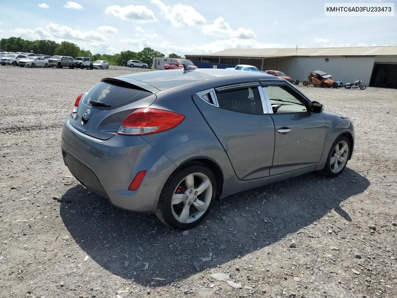 2015 Hyundai Veloster VIN: KMHTC6AD3FU233473 Lot: 56463415