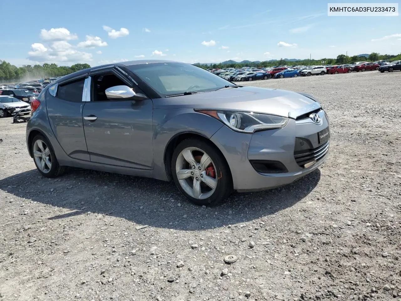 2015 Hyundai Veloster VIN: KMHTC6AD3FU233473 Lot: 56463415