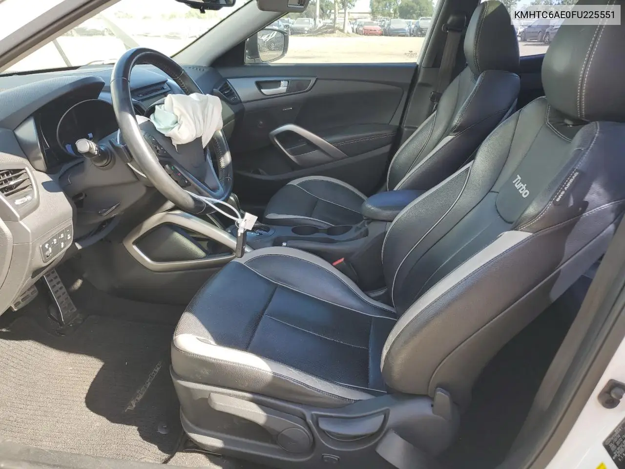 2015 Hyundai Veloster Turbo VIN: KMHTC6AE0FU225551 Lot: 56966825