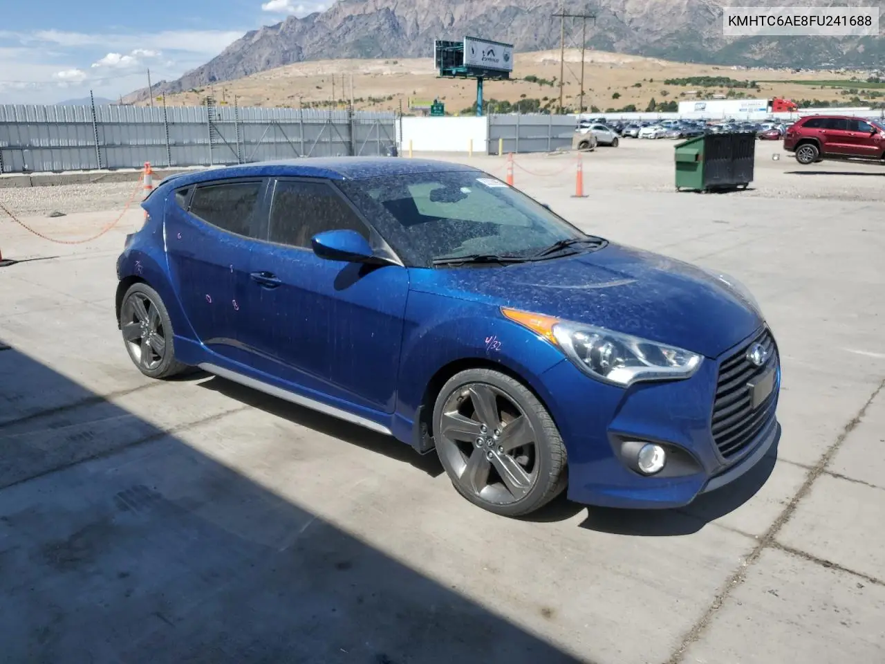 2015 Hyundai Veloster Turbo VIN: KMHTC6AE8FU241688 Lot: 63326995