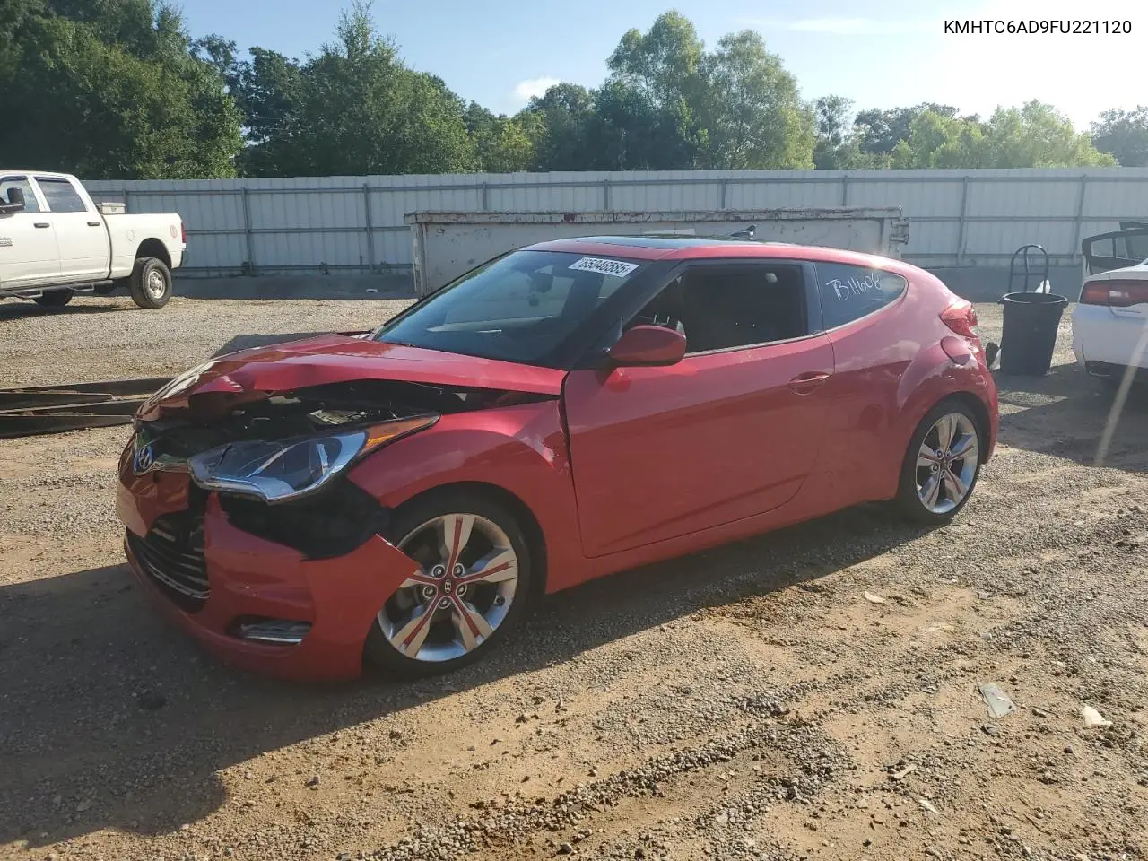 2015 Hyundai Veloster VIN: KMHTC6AD9FU221120 Lot: 65046585