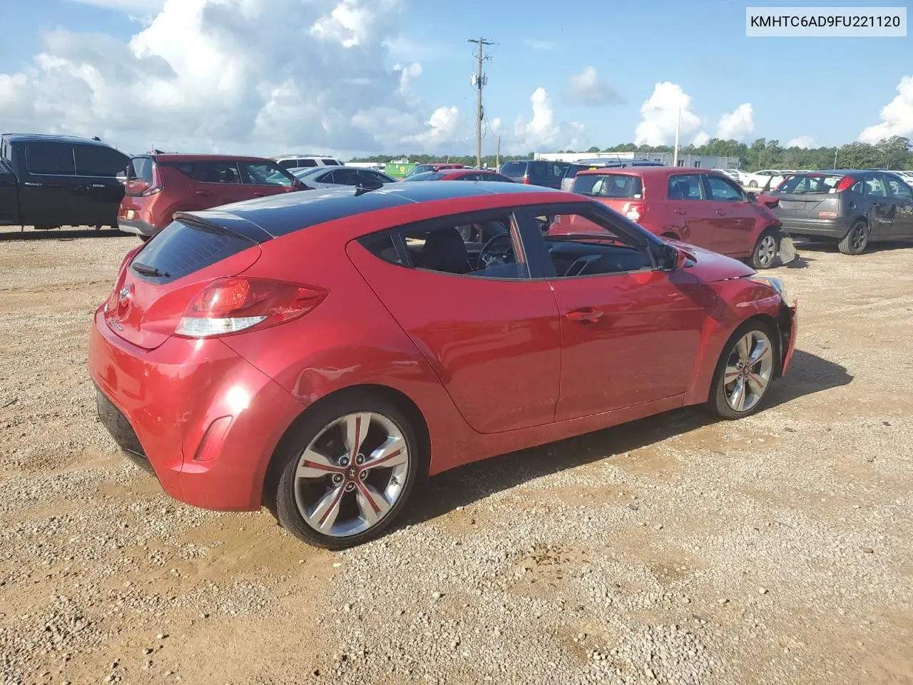 2015 Hyundai Veloster VIN: KMHTC6AD9FU221120 Lot: 65046585