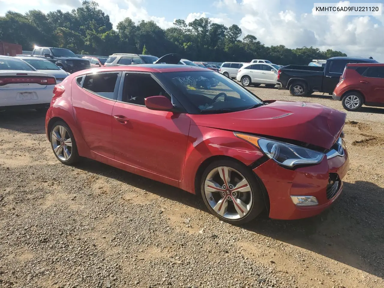2015 Hyundai Veloster VIN: KMHTC6AD9FU221120 Lot: 65046585