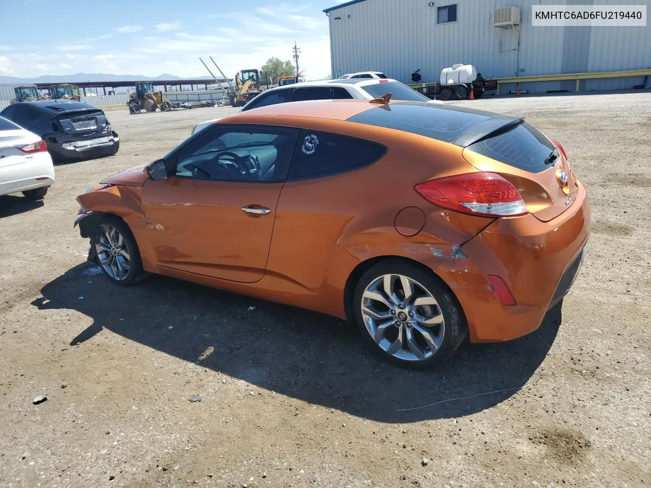 2015 Hyundai Veloster VIN: KMHTC6AD6FU219440 Lot: 65817475