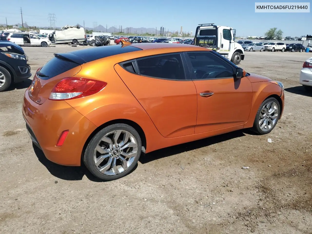 2015 Hyundai Veloster VIN: KMHTC6AD6FU219440 Lot: 65817475