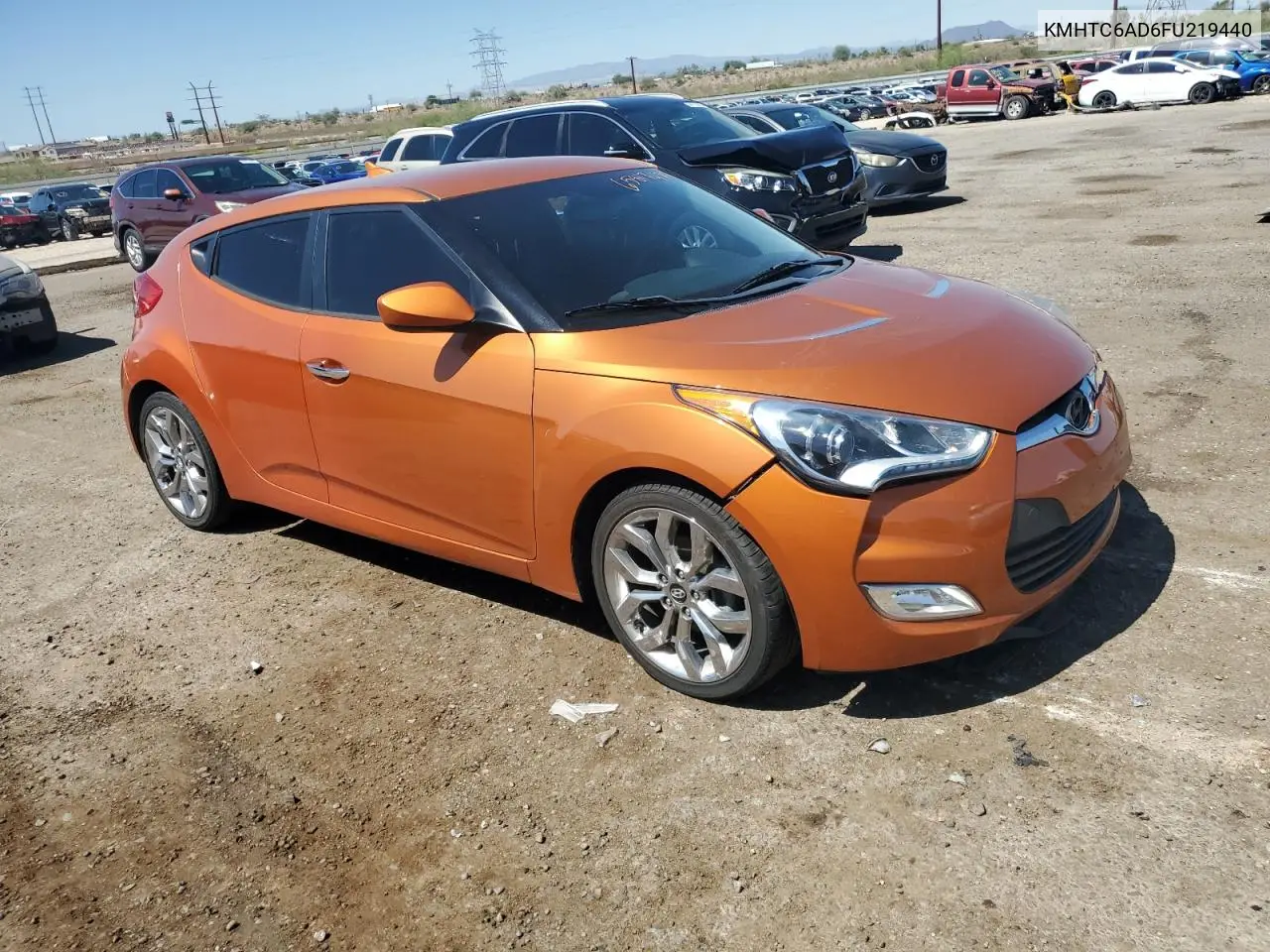 2015 Hyundai Veloster VIN: KMHTC6AD6FU219440 Lot: 65817475